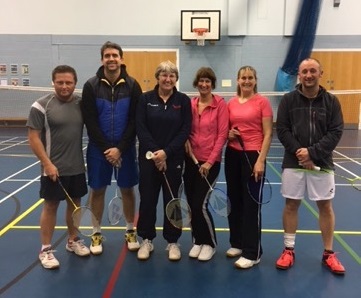 Melton badminton club members